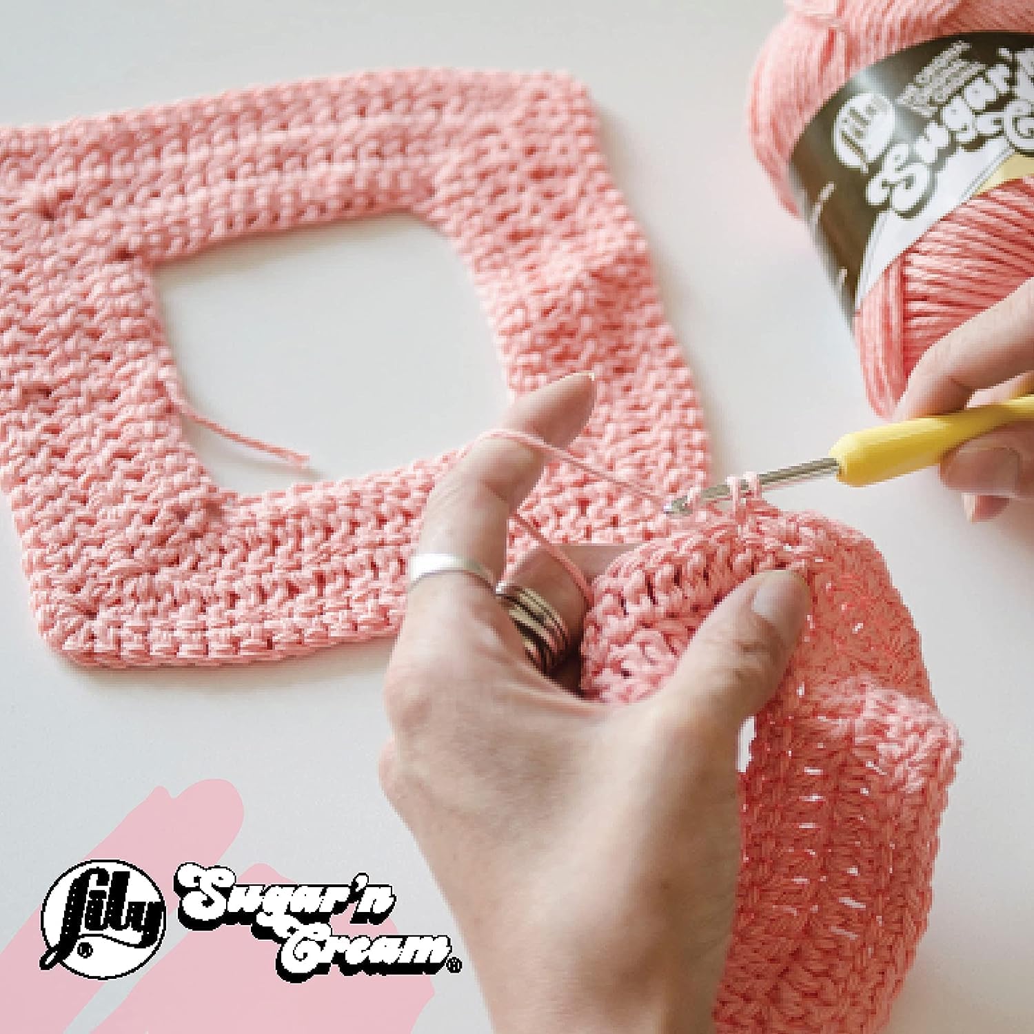 Lily Sugar 'N Cream The Original Ombre Yarn, 2oz, Gauge 4 Medium, 100% Cotton, Painted Desert - Machine Wash & Dry