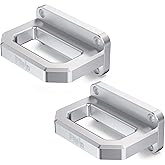 RENO Front Tow Hooks, Compatible with 2003-2018 Ram 2500 3500 2WD 4WD(2pcs) | Replacement for OEM# 68171791AA/52020587AB, 4.3&rdquo; Big Hook Design, CNC 7075 Aluminum, Anodic Oxidation, Rust-Resistant, Chrome