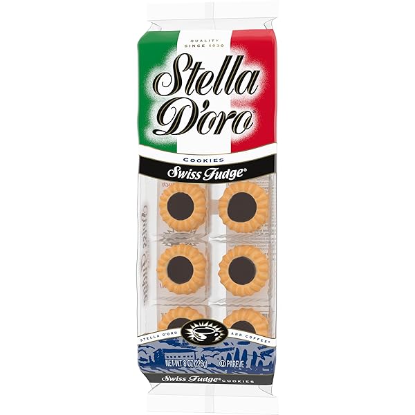 STELLA D’ORO COOKIES, SWISS FUDGE, 8 OZ