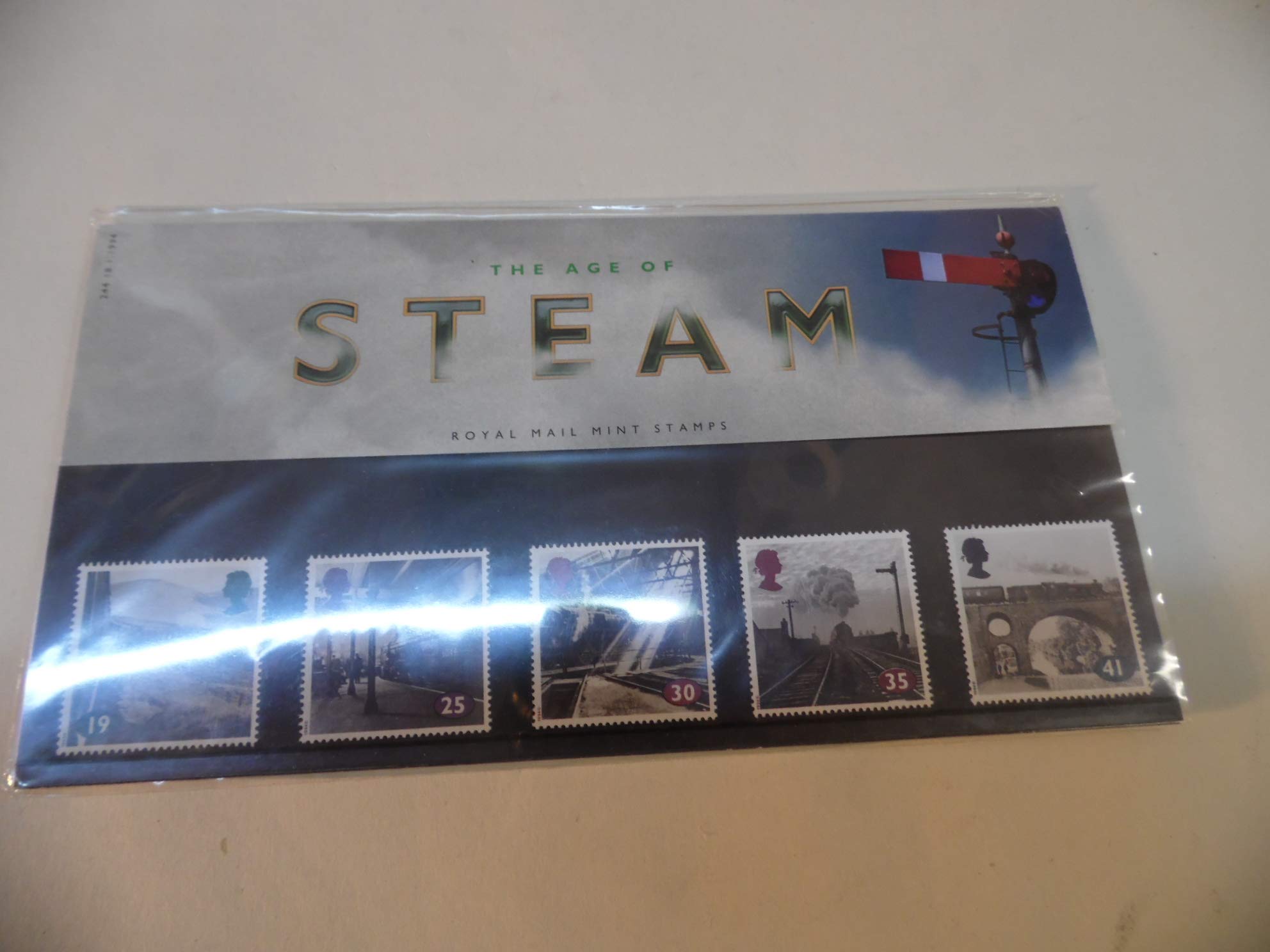 1994 The Age of Steam (Trains) Presentation Pack PP212 (printed no. 244) - Royal Mail Stamps