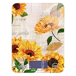 Sunflowers Food Scale Waterproof Digital Kitchen