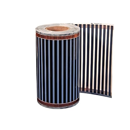 Infrarot Heizfolie 12-24V 1m x20cm Infrarotheizung elektrische Fußbodenheizung