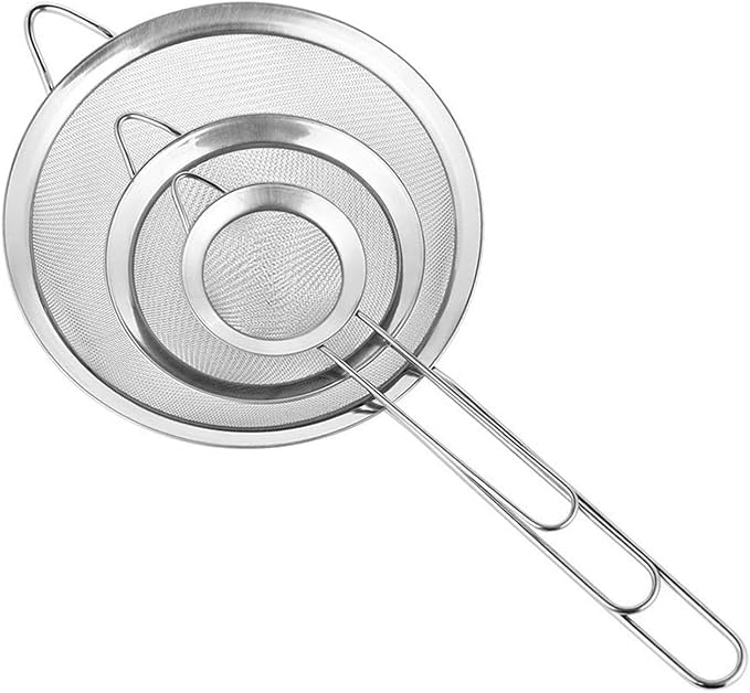 [New Version]Cymax Mesh Kitchen Sifter Set- Premium Stainless Steel ...