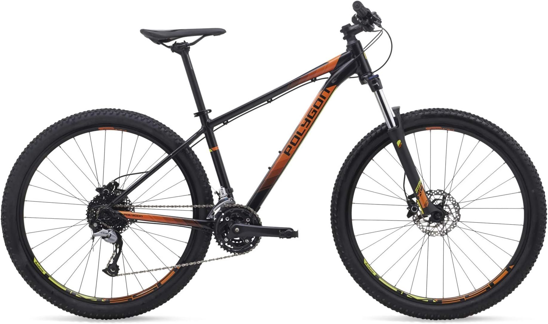Polygon Premier 5.0 Mountain Bike, Black/Orange