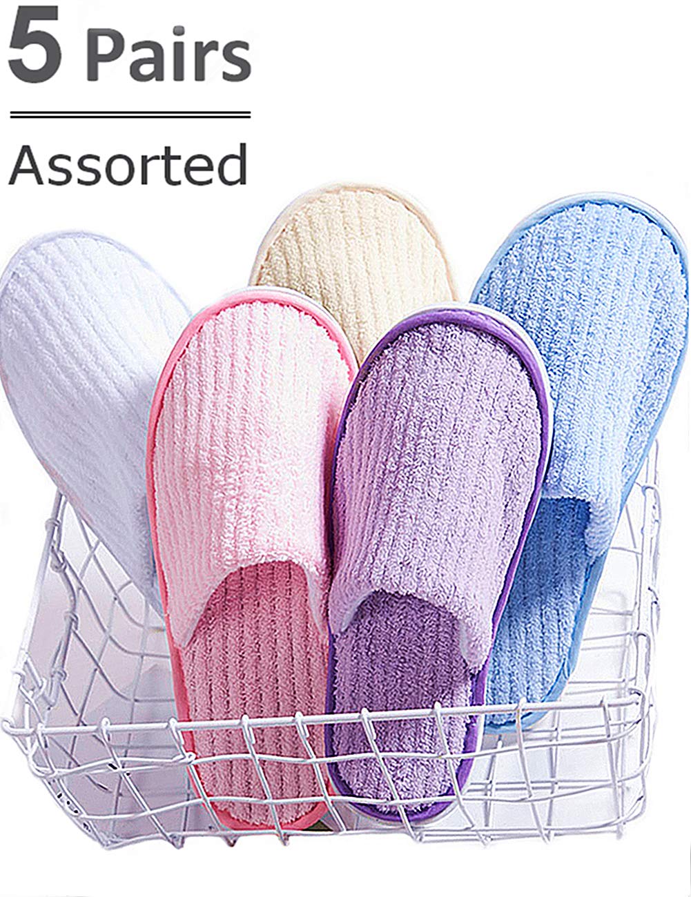 Minteks Hotel Spa Slippers for Women and Men, Washable