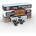 Bull Ring Flush Fit 35° Degree Angle Retractable Truck Bed Tie Down Anchors, Compatible with Ford 2015-2025 F150, 2017-2025 F250 F350 & F450 Trucks (1 Pair)