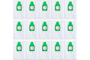 15 Pack 8300AM Vacuum Bags for SEBO Airbelt E Canister Vacuum, Fits E1 E1 E3, Replaces Part #8300ER, Three-Layer Ultra Bags w