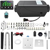ZHIBANG 12V 8KW Diesel Air Heater with Digital Display, 9L Tank &amp; Muffler | Fast Heating, Low Noise, Fuel Saving, 9L Fuel, Fault Diagnosis for RV, Truck, Trailer, Boat &amp; Camping