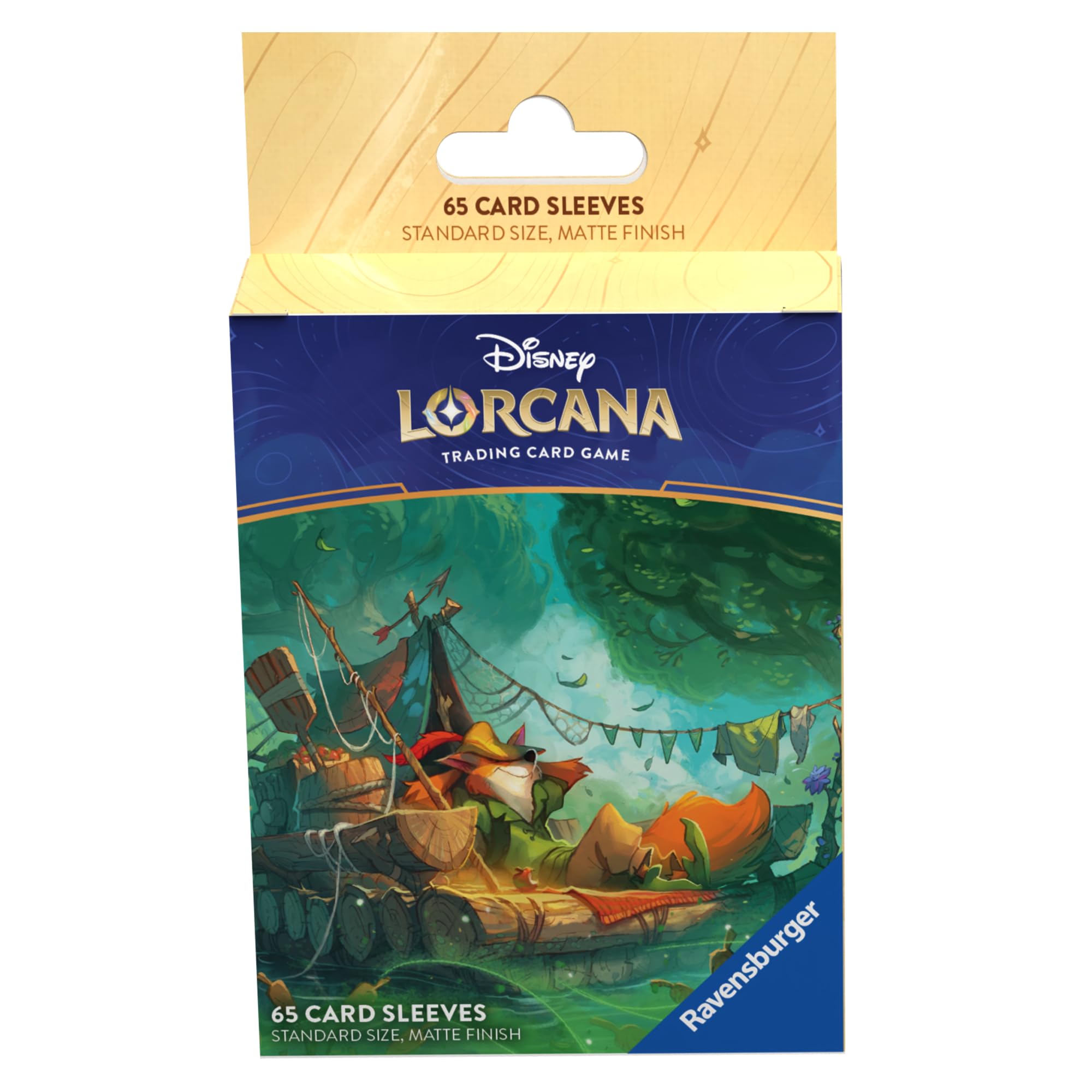 Ravensburger Disney Lorcana Trading Game for Adults and Kids Age 8 Years Up - 65 Robin Hood Card Sleeves - Set 3: Into The Inklands -TCG Accessories