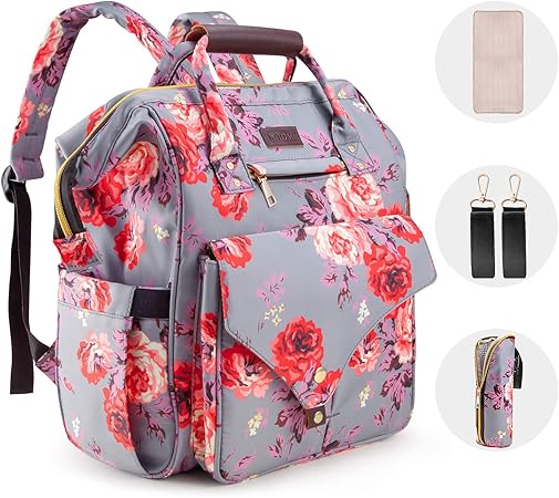 floral nappy bag