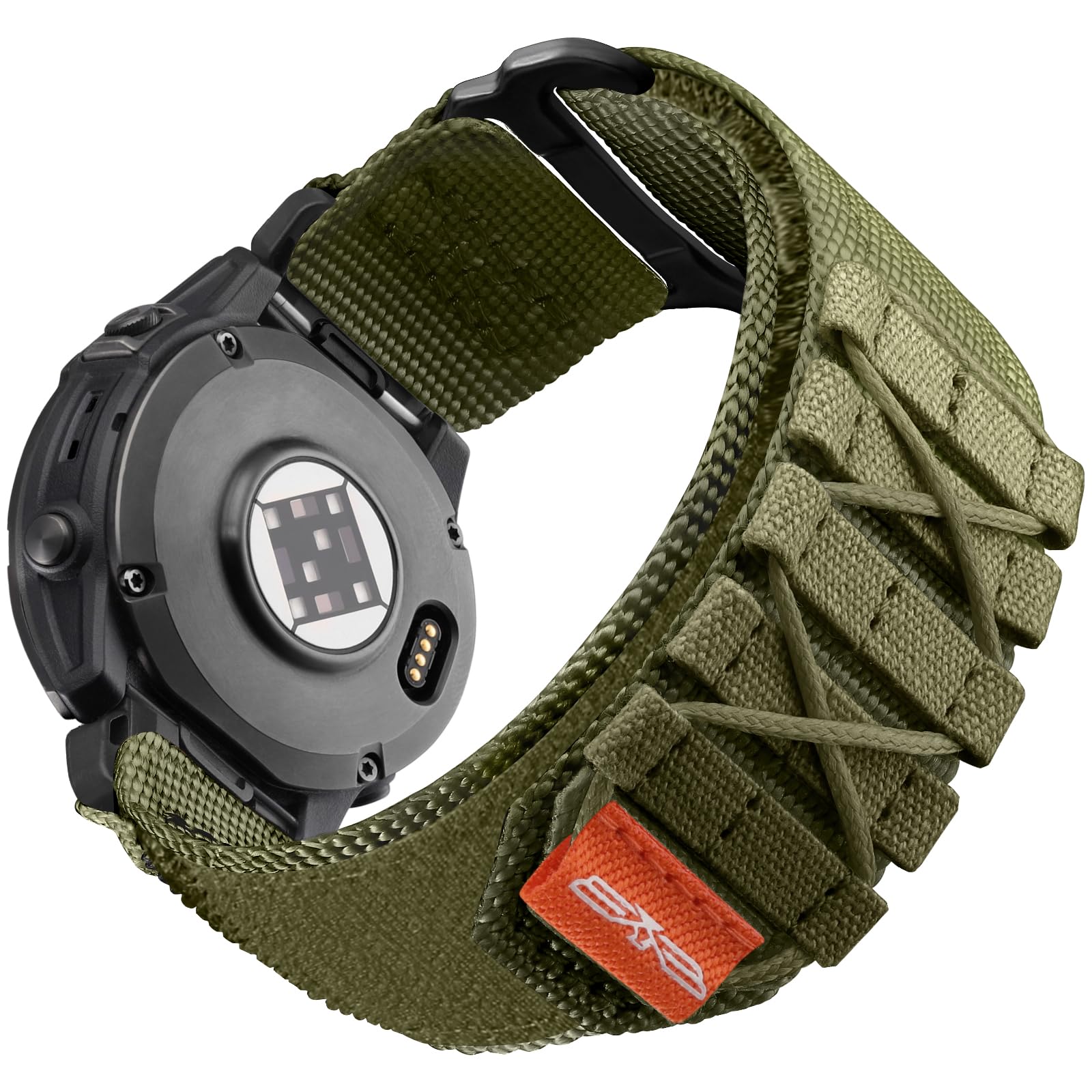Photo 1 of Bandletic Tactical Bands for Garmin Fenix 6X Band, Quick Fit 26mm Watch Band Compatible with Fenix 8 51mm/7X/7X Pro/6X Pro/5X/5X Plus/3/3 HR/Instinct 2X/Tactix/Enduro/Descent/Epix Pro 51mm, Army Green