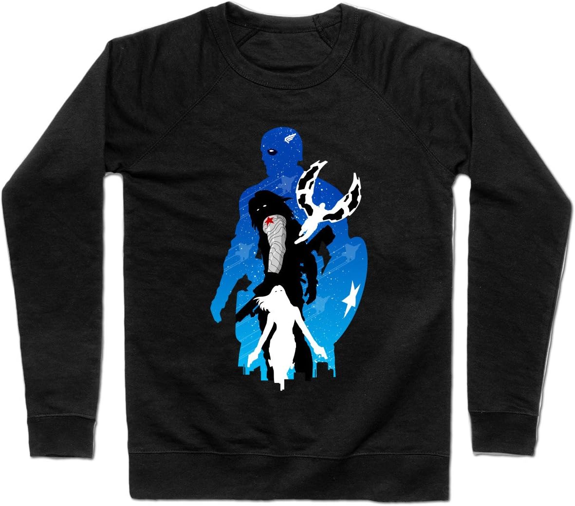 Counting Stars And Stripes - Teepublic Male Lightweight Crewneck Sweatshirt