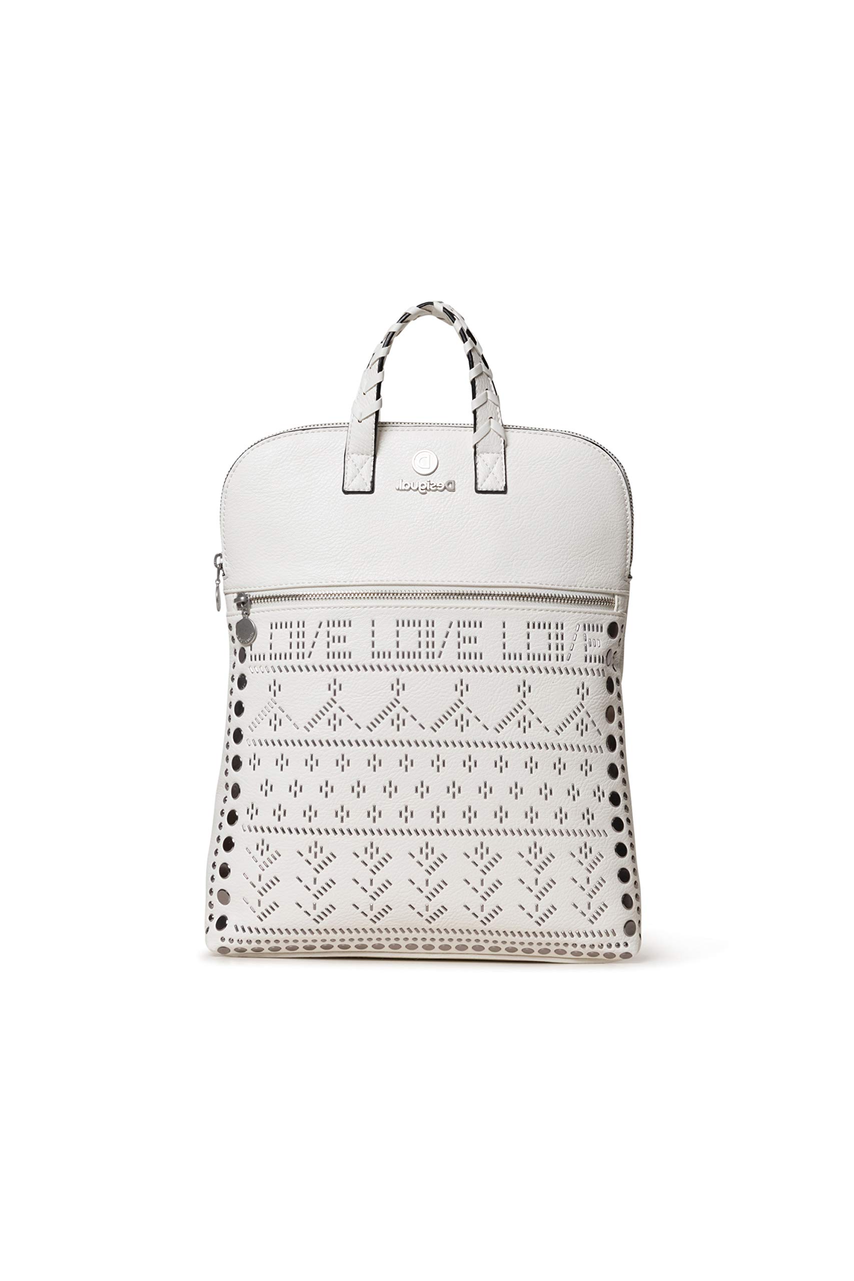 Desigual Back_azabache Nanaimo Backpack Handbag, White (White)