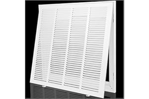 EXCELFU Return Air Filter Grille 20x20,Air Return Vent Cover Grill for 20"W x 20"H Duct Opening,Steel HVAC Vent Covers for Wall and Ceiling,Holds 1" Thick AC Filter