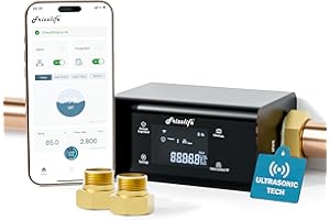 Frizzlife LP365 Smart Water Monitor and Automatic Shutoff - 0.01GPM Ultrasonic Micro Leak Detection, APP Wi-Fi Remote Control