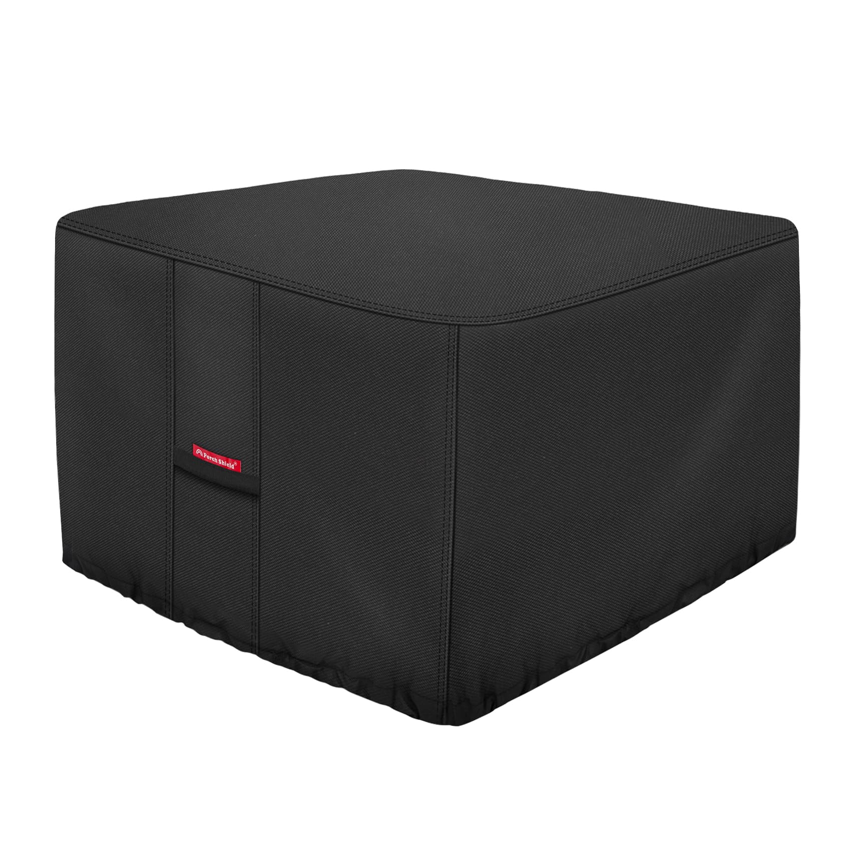 Photo 1 of Porch Shield Fire Pit Cover - Waterproof 600D Heavy Duty Fade Resistant Square Patio Fire Pit Table Cover Black - 32 x 32 x 24 inch