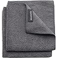 Brabantia x2 Microfiber Cleaning Dish Cloths (Dark Gray) Absorbent Hygenic Rags for Washing, Cleaning, Drying (12x12)
