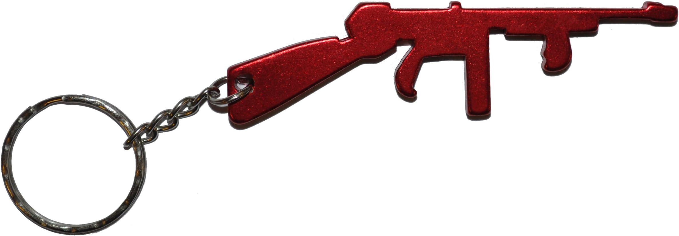 Red Tommy Gun Keyring/Bottle Opener