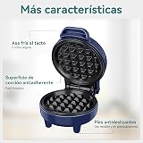 SNAILAR Mini Waffle Maker 550W Blue Non Stick Cool Touch Compact view 4