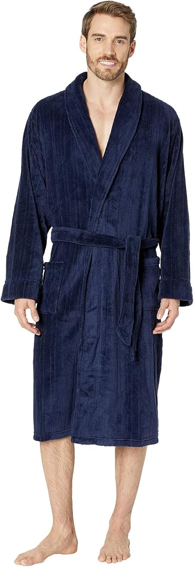 Jockey Men's Drop-Needle Comfort Soft Robe, Peacoat, One Size at Amazon ...