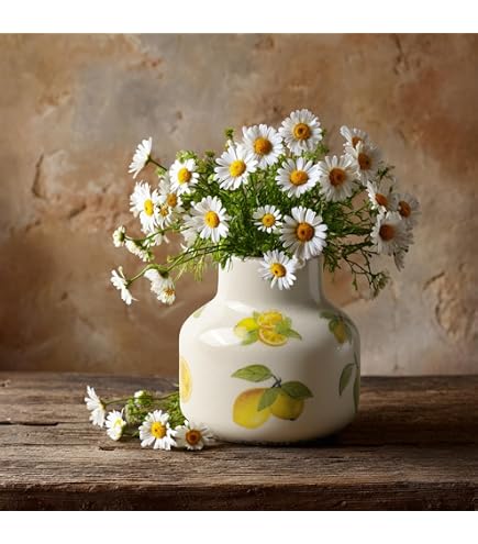 Amazon.com: ALAZA Polka Dot Black on White Vase for Flowers 3.9