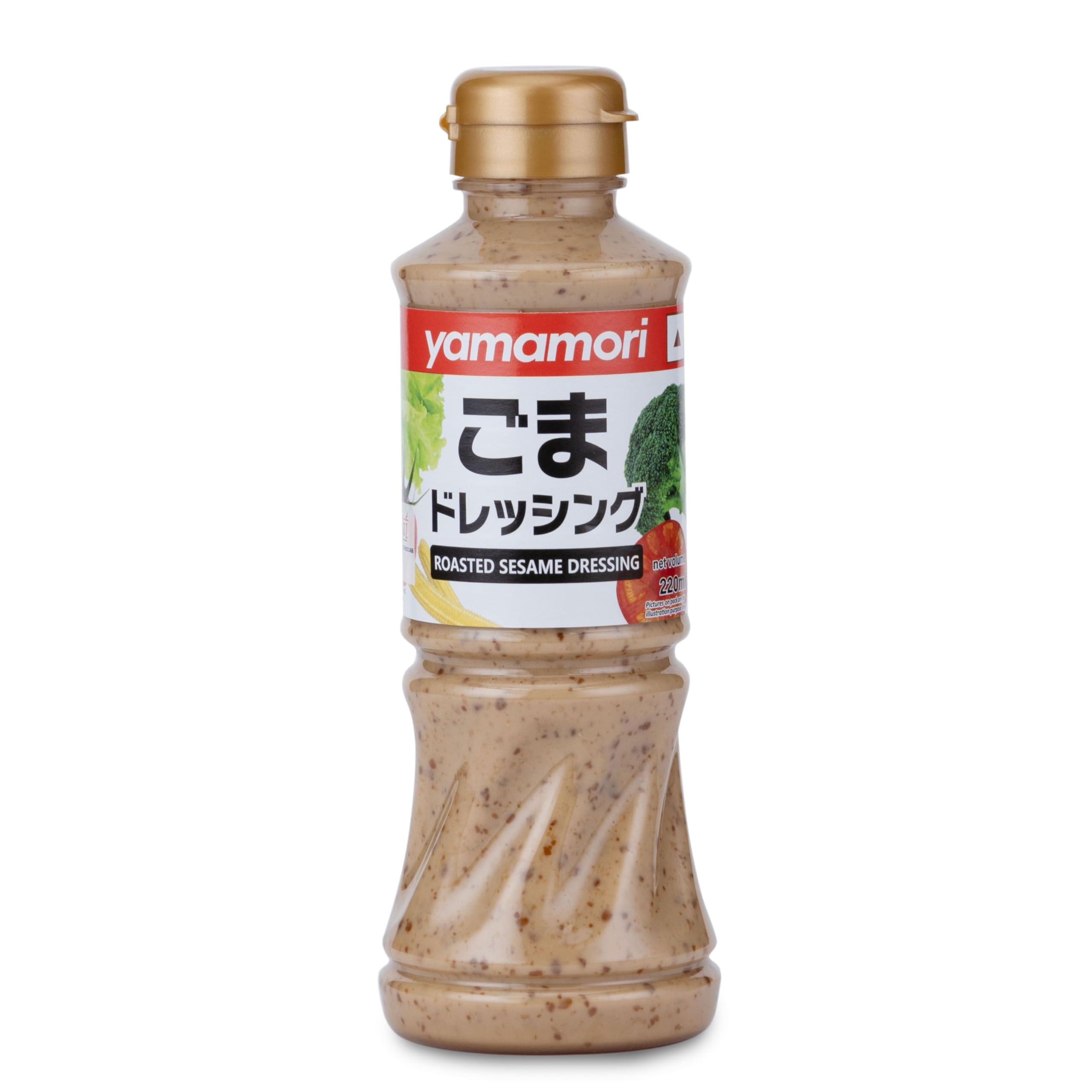 Yamamori Roasted Sesame Dressing • Authentic Japanese Salad Dressing & Marinade • Rich Nutty Sesame Sauce for Salads, Sushi, Noodles & Stir Fry, 7.44 fl oz ℮ 220 ml 1