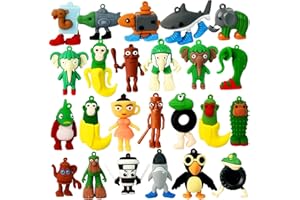 DONGYING 24pcs Tralalero Tralala Action Figure Toys,Meme Shark Figures Toys 2.5in,Funny Animals,Unique Key Chain,Decorations Gifts for Fans Office Room Figurine Decor