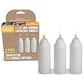 UCO 9+ Hour White Candles for Candle Lanterns (3.5 Inch), 3-Pack