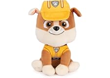GUND Official PAW Patrol Rubble in Signature Construction Uniform Plush Toy, Stuffed Animal for Ages 1 and Up, 6" (Styles May