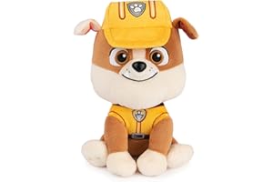 GUND Official PAW Patrol Rubble in Signature Construction Uniform Plush Toy, Stuffed Animal for Ages 1 and Up, 6" (Styles May