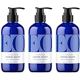 EO Liquid Hand Soap, 12 Ounce (Pack of 3), French Lavender, Organic Plant-Based Gentle Cleanser with Pure Essential Oils