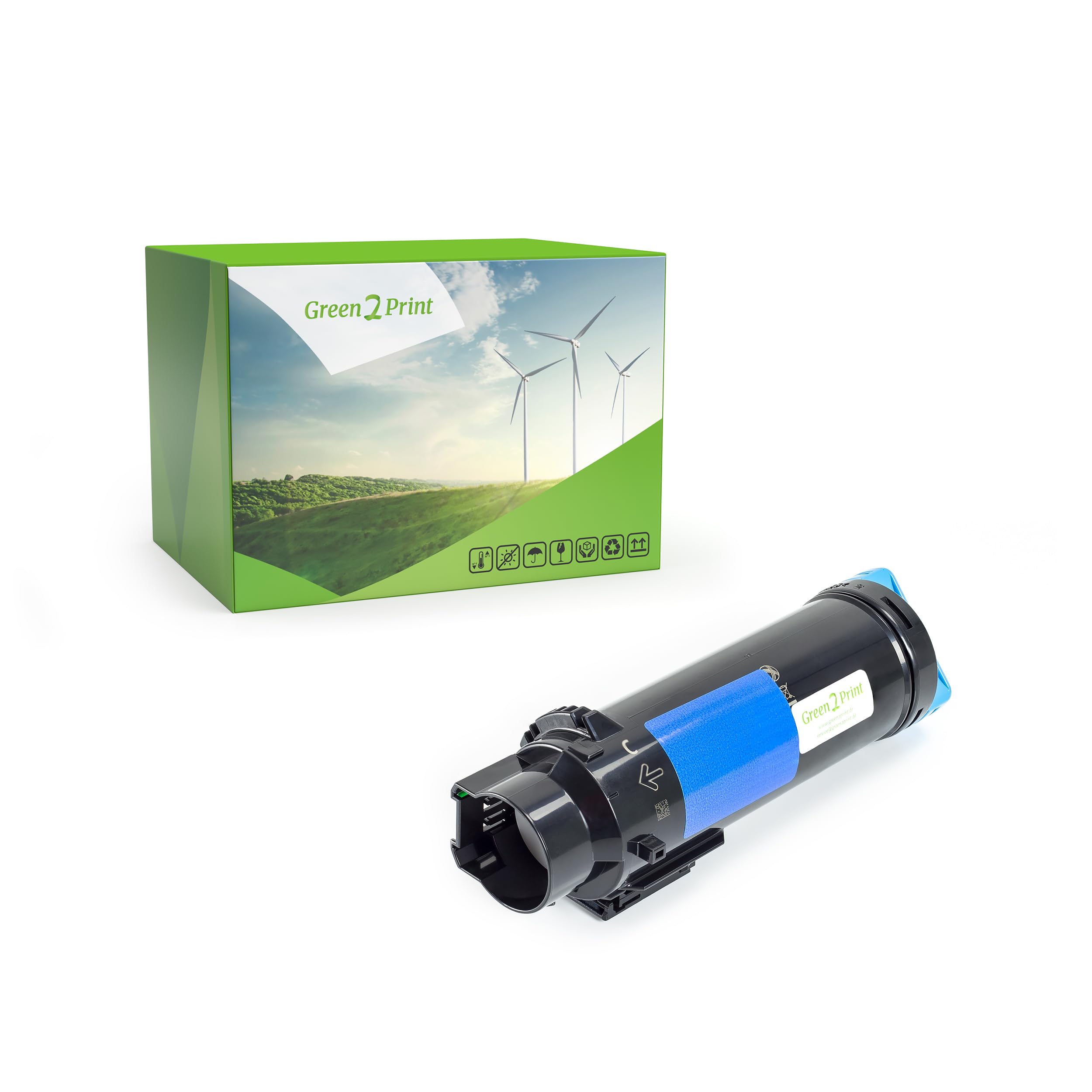 Green2Print Toner cyan 4000 pages replaces Dell 593-BBSF Toner cartridge for Dell S2825CDN, H825CDW