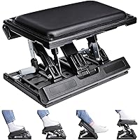 Scalebeard Foot Rest for Under Desk at Work,Height Adjustable Infinite Angle Ergonomic Foldable Footrest for Office, Gaming,C
