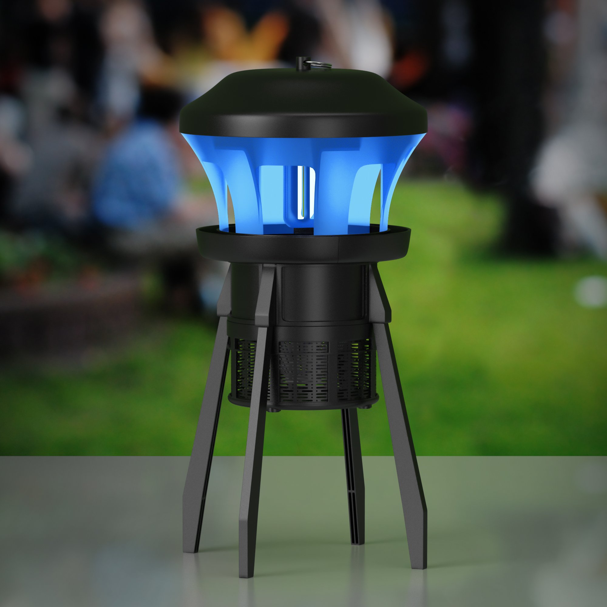 Hoont Indoor/Outdoor 3Way Mosquito and Fly Trap with Stand Bright UV