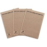 Koala Tools | Mini Isometric Graph Paper Notebook (3 Pack) | 5" x 7", 60 pp. - Kraft Cover Isometric Grid Drawing Pads - Suit