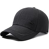 Men's Striped Vintage M Baseball Cap Cotton Trucker Hats Structured Golf Caps Adjustable Low Profile Dad Hat