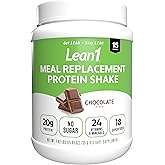Lean1 meal replacement protein powder, chocolate flavor, 15 serving tub