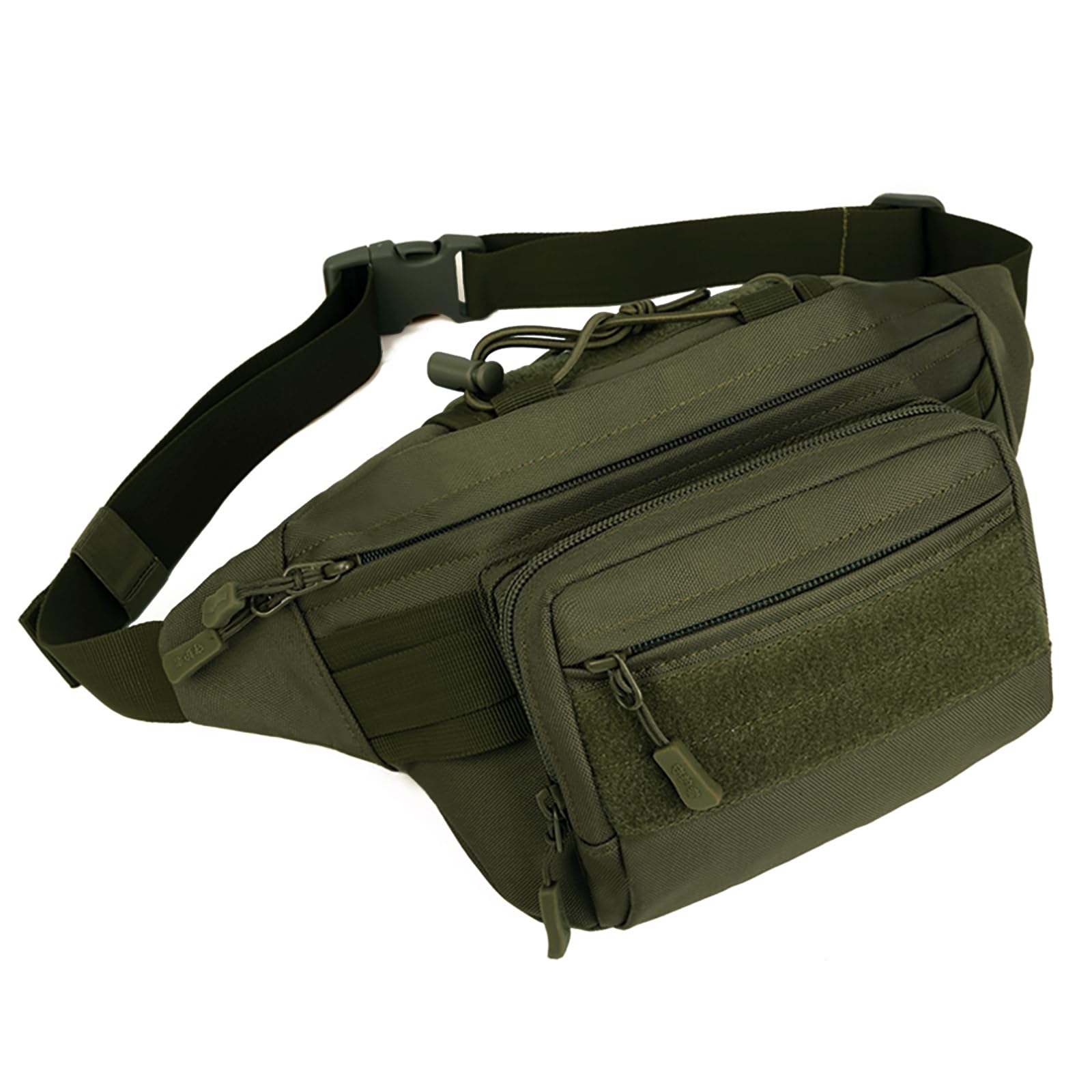 Huntvp Bumbag Tactical Waist Bag Military Waist Pack Bum Bag Belt Pack for Outdoors Walking Running Hiking Camping Climbing Trekking (Green-m)