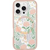 OtterBox iPhone 16 Pro Symmetry Series Clear Case - Peachy Bloom Pink