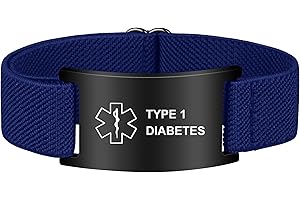 PMORMYY Medical Alert Bracelet for Women Men, Adjustable Medical Alert ID Wristband for Diabetic D.N.R Pacemaker Epilepsy