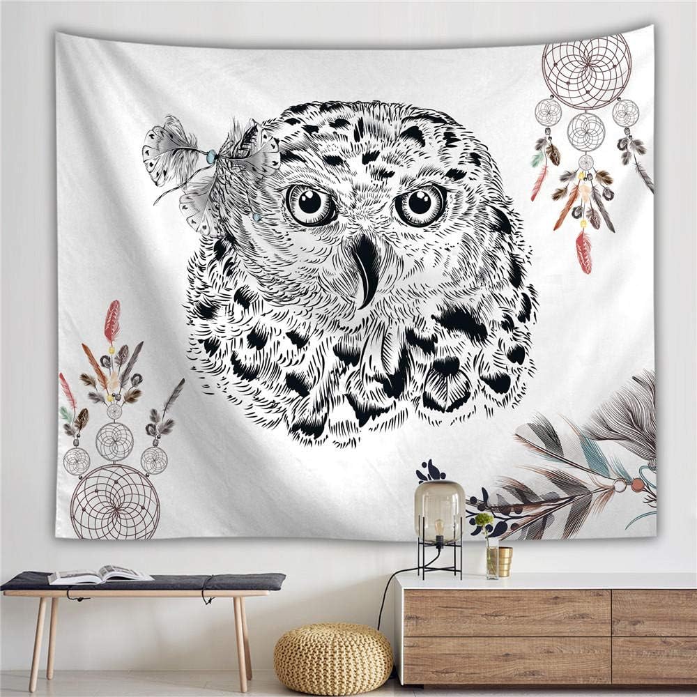 zzxywh Tapiz de Animales, tapices Decorativos para el hogar con búho
