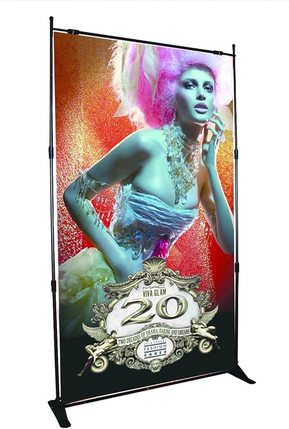 Amazon Com 8 Width And 8 Tall Telescopic Banner Stand Step And