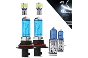 TTDBDAN Headlights+ License Plate Lights Fit For Ford F150 1994-1996 Light Bulbs,9007/HB5 High/Low Beams+ h3 Fog Lights+ License Plate Lights Combo,Plug And Play,Pack of 6