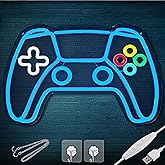 Gamer Neon Sign - Gamepad Shaped LED Gaming Sign, Dimmable USB-Powered Gaming Light for Gamer Room Decor, Boys Bedroom & Teen Gifts - Cool Neon Art for Gamers