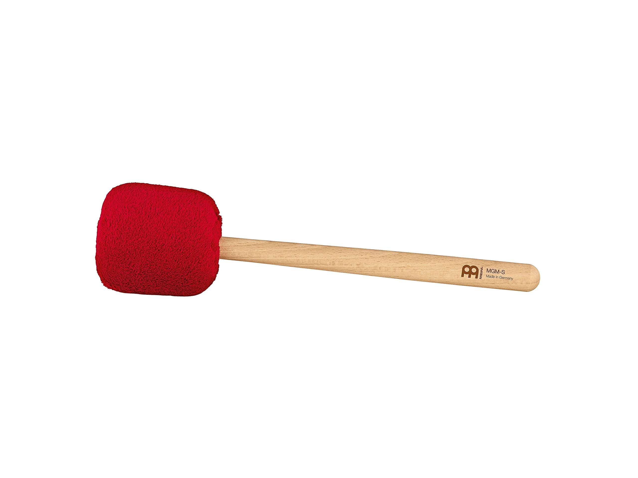 Sonic Energy Gong Mallet Small – Red mallet with beechwood handle – For gong players, meditation, percussion – Sheep’s wool, synthetic fleece (MGM-S-R)