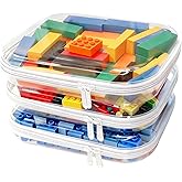 3PCS Clear Hard Shell Zipper Case,Toy Organizers and Storage Box,Clear Toiletry Cosmetic Case,Travel Makeup Bags, Diaper Bag Organizer,Pencil Case,Stackable Portable Transparent Zipper Pouches White-M