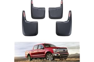 Kiwi Master Mud Flaps for 2015-2020 Ford F-150 (Without Fender Flares), Heavy Duty Mud Guards, Front & Rear Splash Guards, No