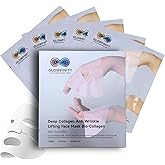 GLOWFINITY - Deep Collagen Korean Skin Care Anti Wrinkle Lifting Face Mask Bio-Collagen Real Deep Mask, Hydrating Overnight Collagen Face Mask for Lifting, Firming and Moisturizing (5pcs/1 Box)