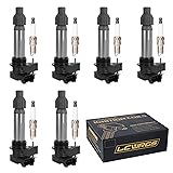 Set of 6 Ignition Coil Pack and Spark Plugs for GMC