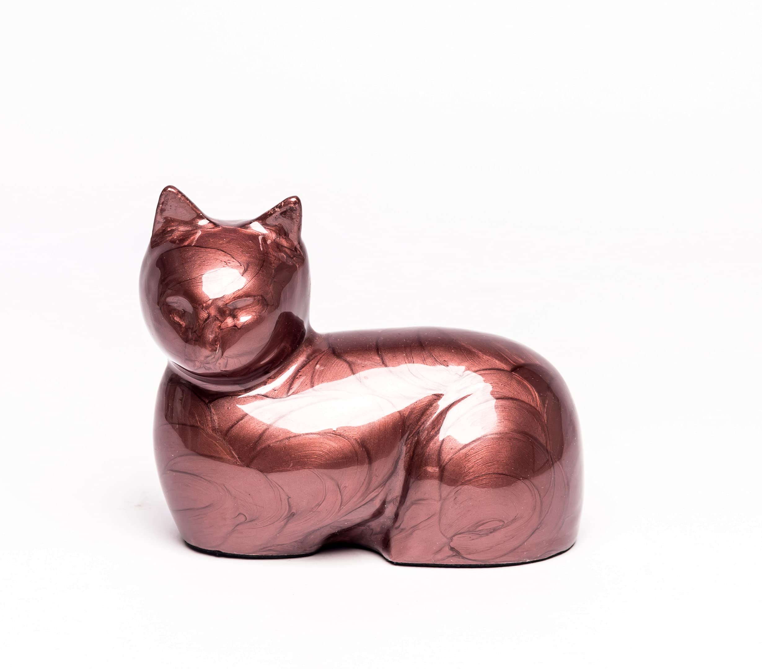 Au Paradis Des Chats, Bella Cremation Urn, Cat Memorial Urn, Cat Memorial Urn, Cremation Ash, Pet Keepsake (Brown)